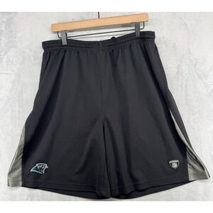 VTG Team Issued Reebok‎ NFL Equipment Carolina Panthers Black Shorts Men's XLT